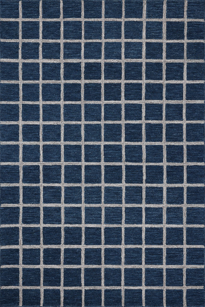 Chris Loves Julia Polly Rug – Navy / Silver - Chapin Furniture