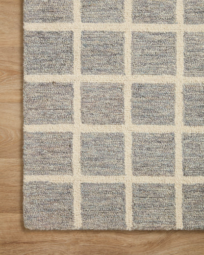 Chris Loves Julia Polly Rug – Slate / Ivory - Chapin Furniture