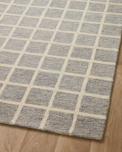 Chris Loves Julia Polly Rug – Slate / Ivory - Chapin Furniture