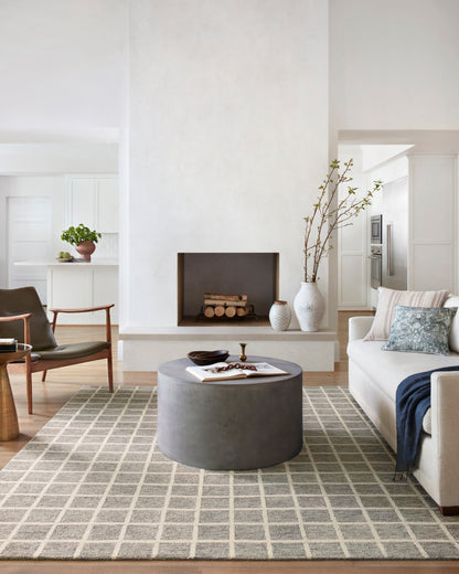 Chris Loves Julia Polly Rug – Slate / Ivory - Chapin Furniture