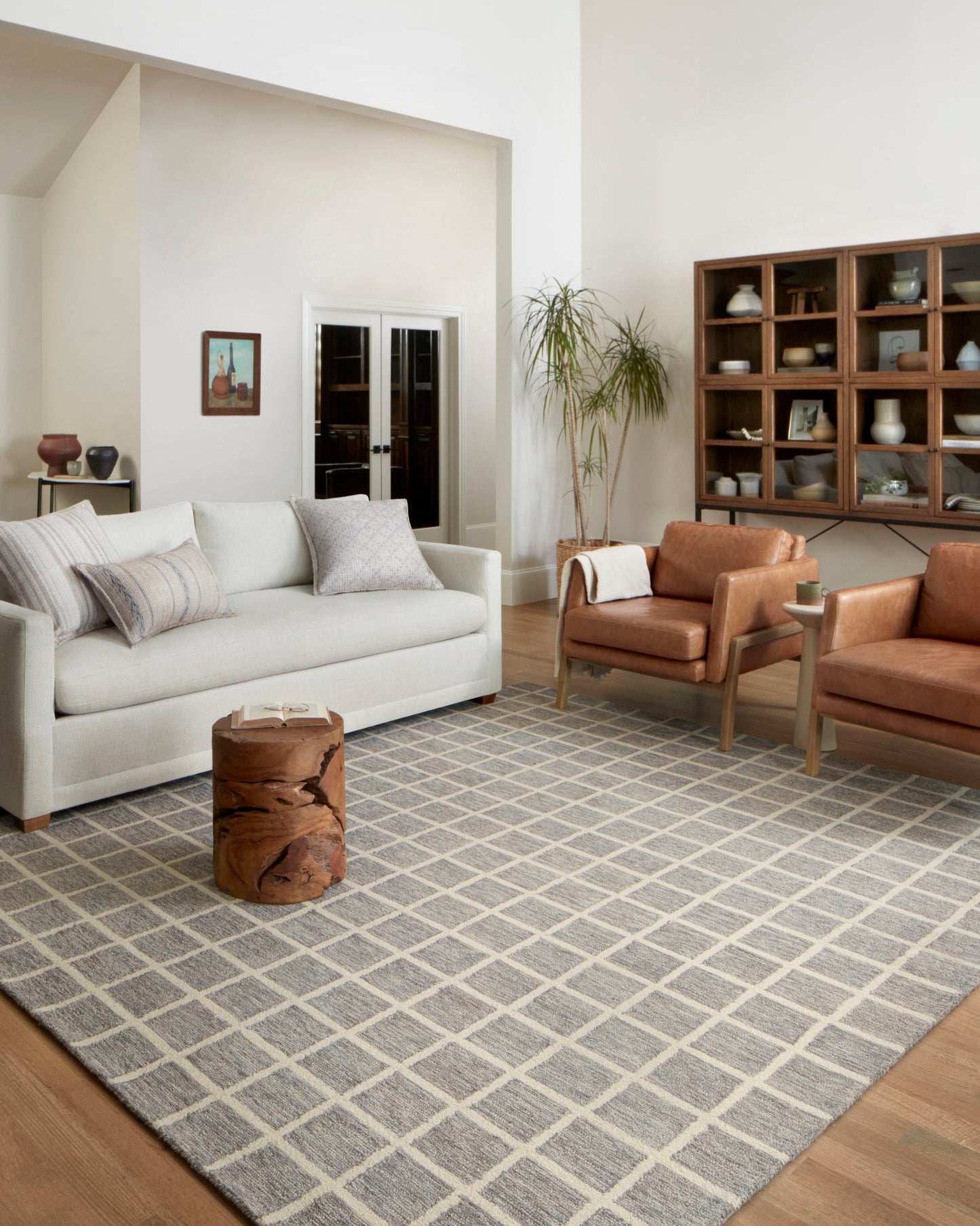 Chris Loves Julia Polly Rug – Slate / Ivory - Chapin Furniture