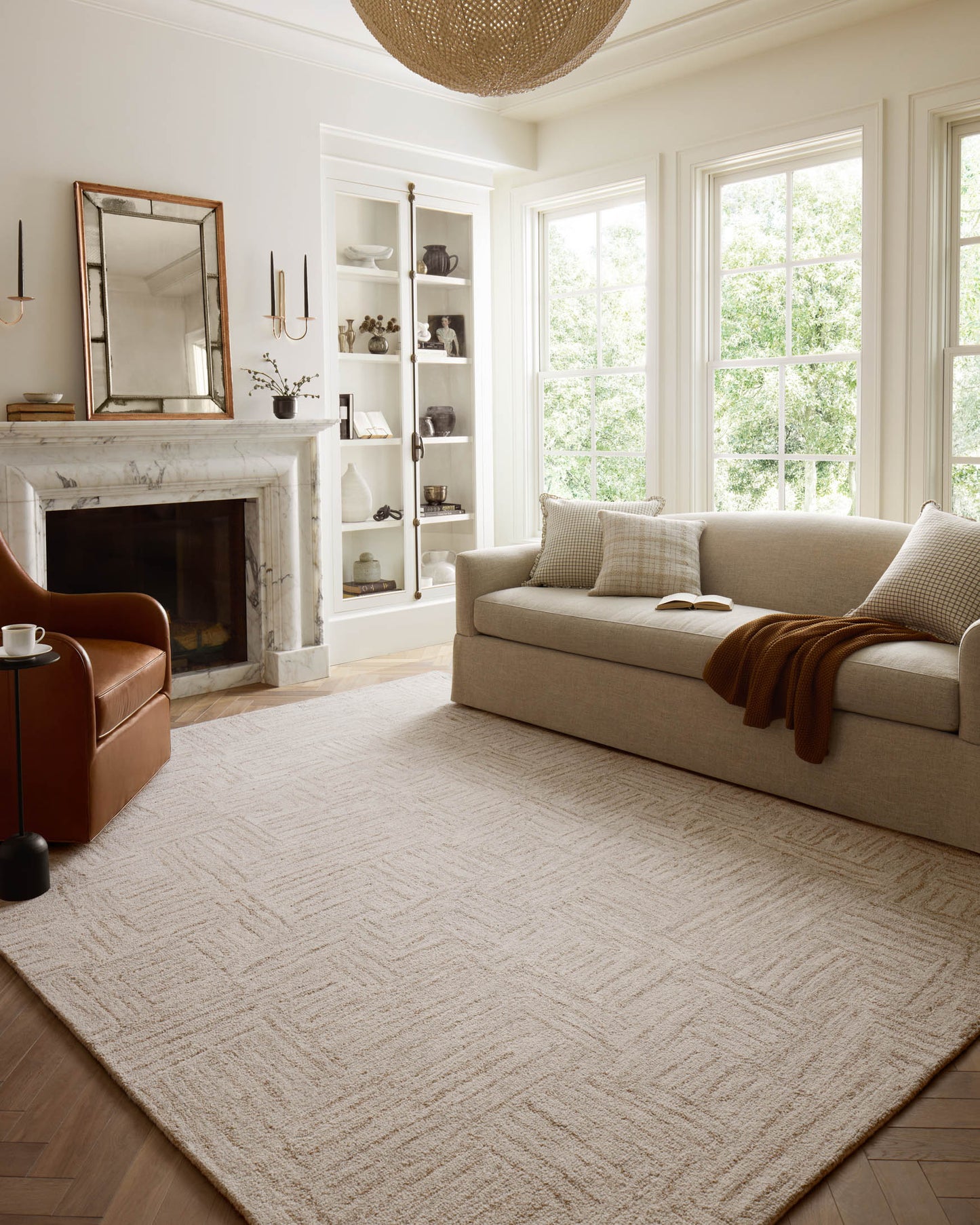 Chris Loves Julia Polly Rug – Smoke / Sand - Chapin Furniture