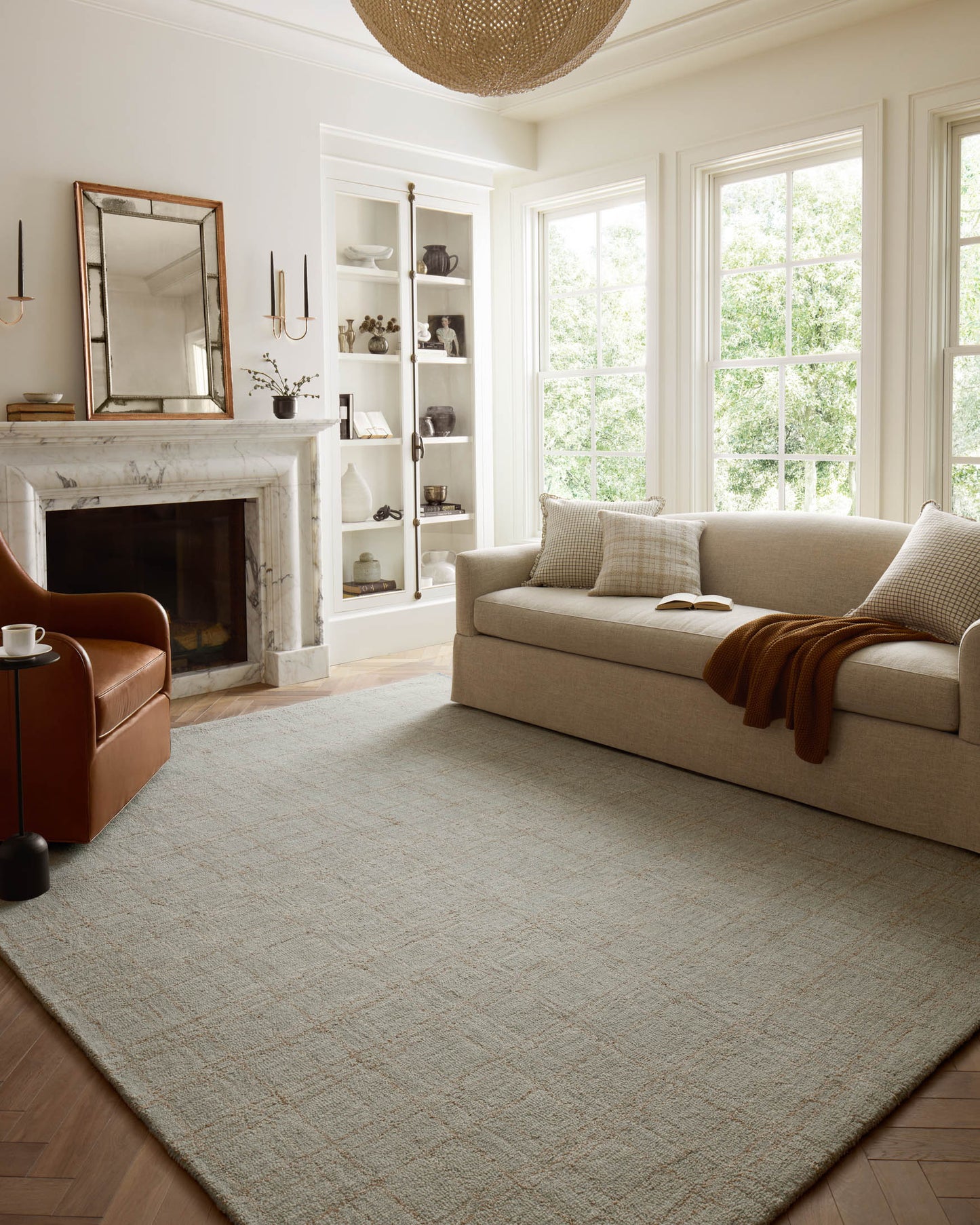 Chris Loves Julia Polly Rug – Fog / Wheat - Chapin Furniture