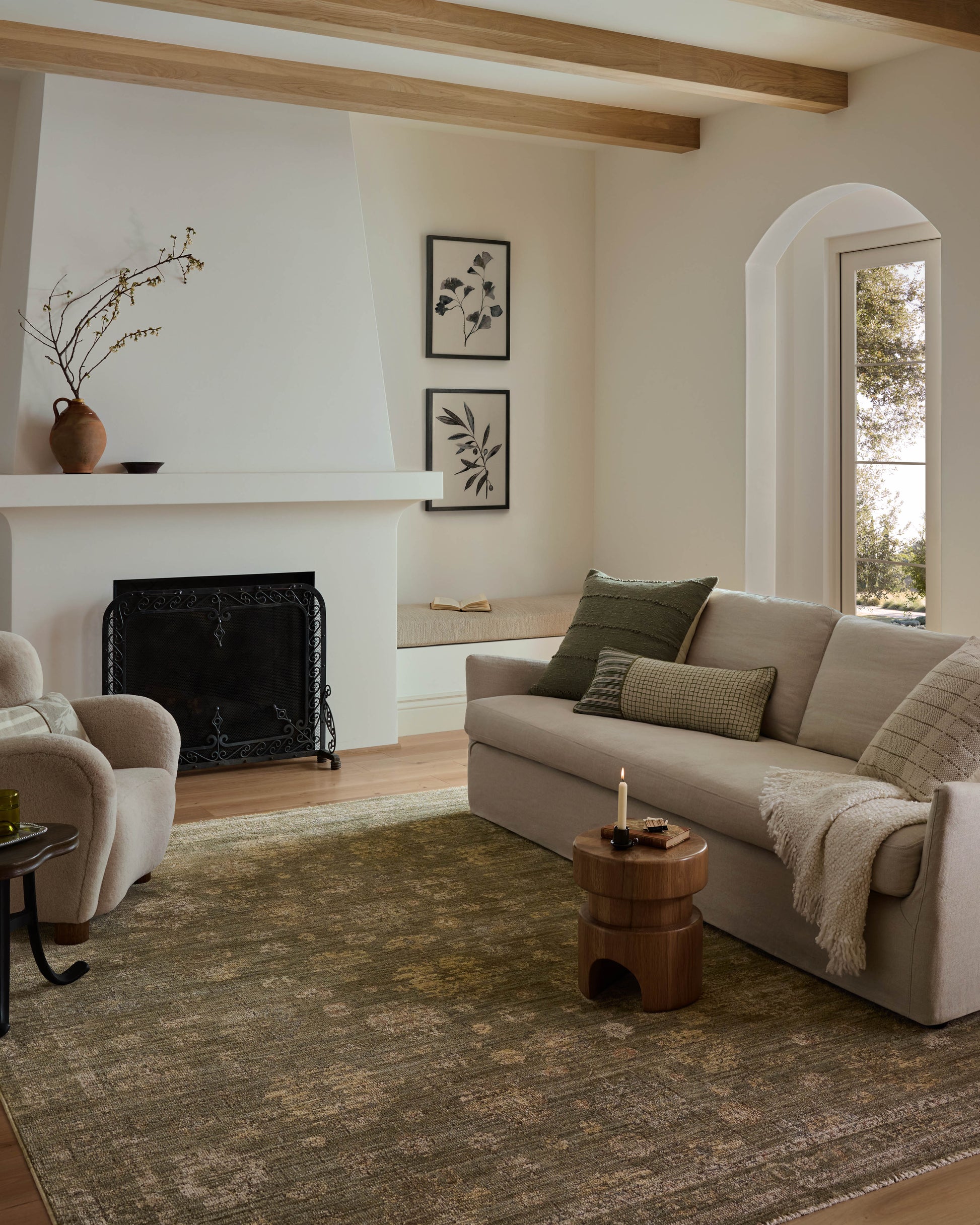 Priscilla 02 Olive/Sand Rug - Chapin Furniture