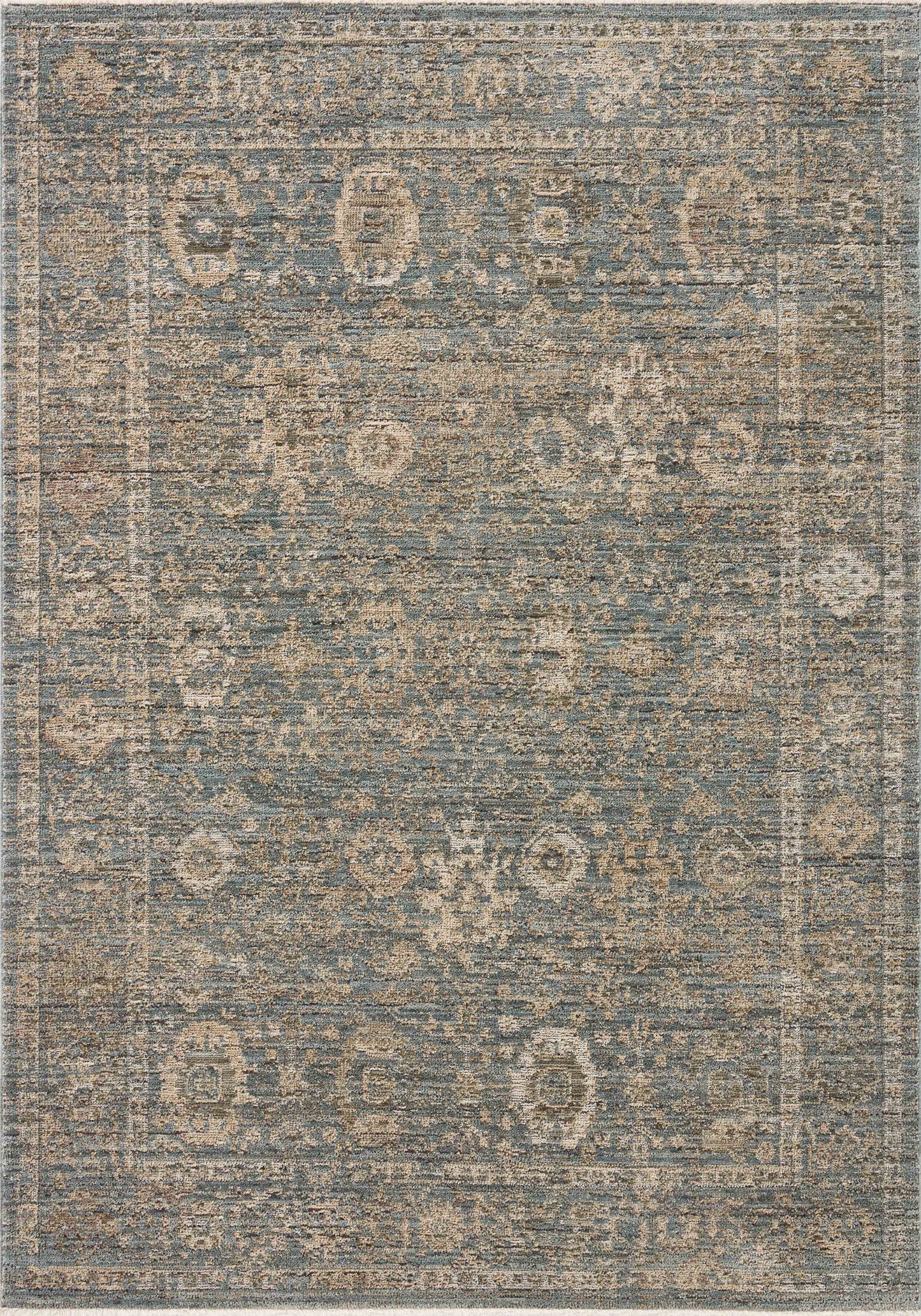 Priscilla 03 Blue/Sand Rug - Chapin Furniture