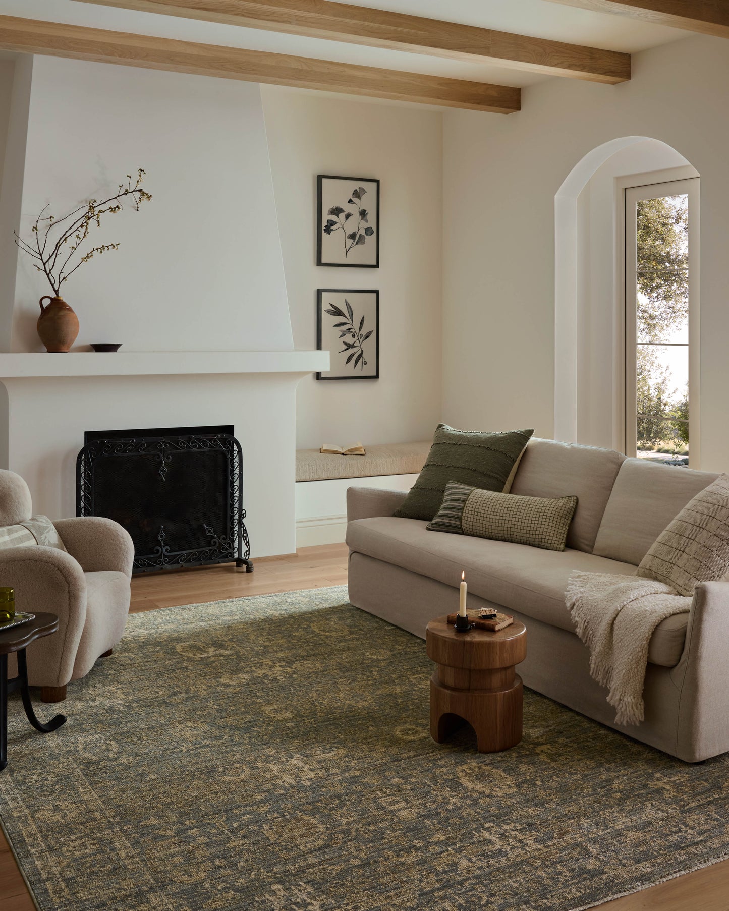 Priscilla 03 Blue/Sand Rug - Chapin Furniture
