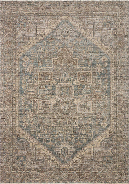 Priscilla 04 Blue/Bark Rug - Chapin Furniture