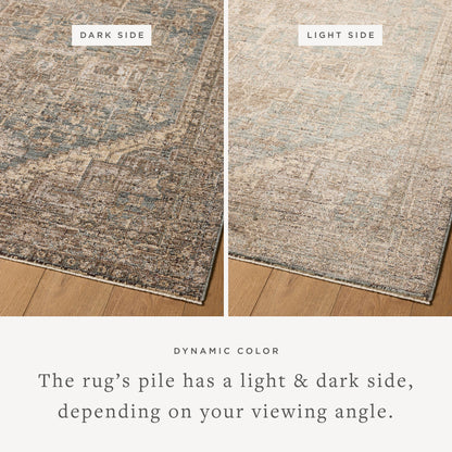 Priscilla 04 Blue/Bark Rug - Chapin Furniture