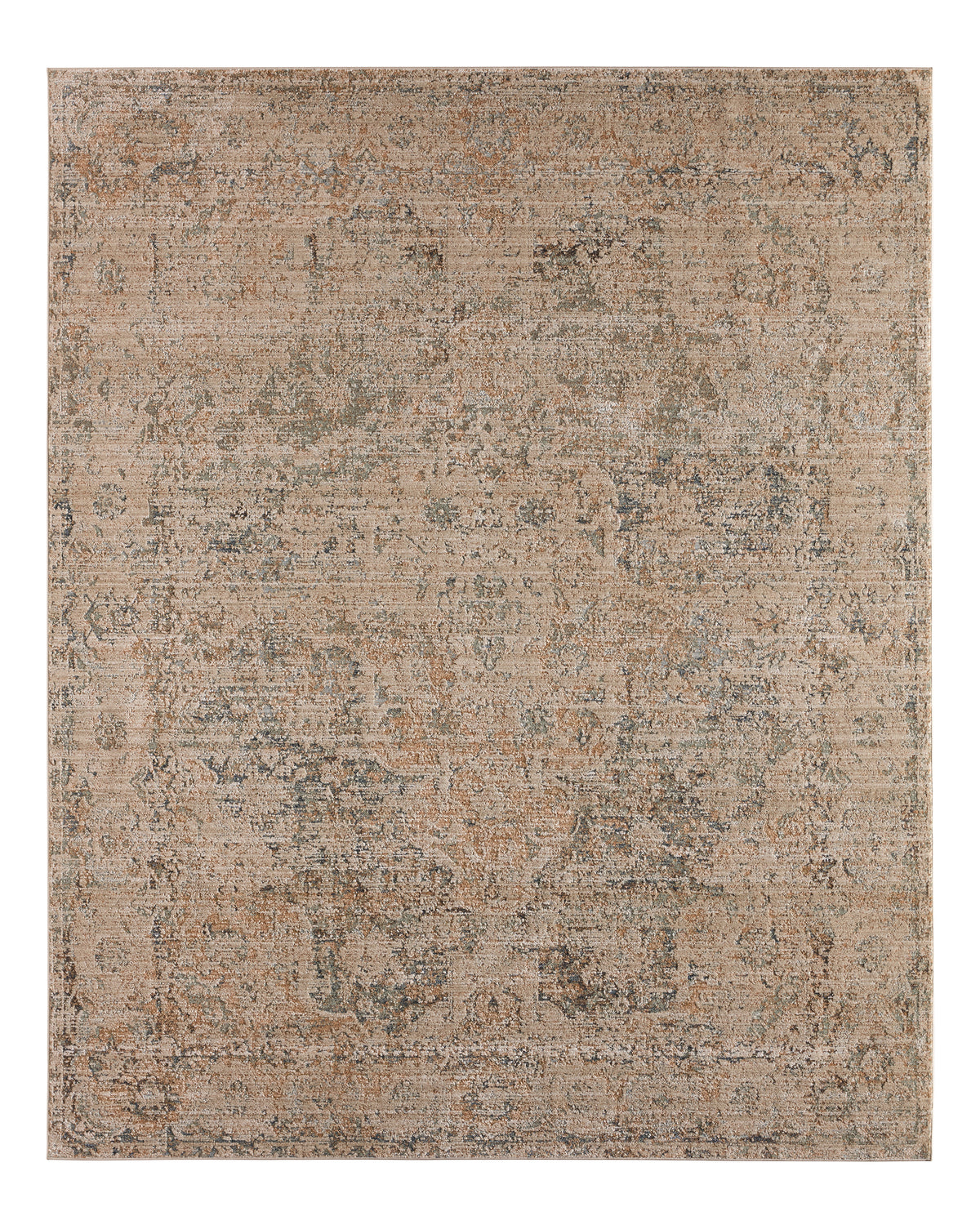 Patterned Silence Emery PSE02 Gray/Blue Indoor/Outdoor Rug - Chapin Furniture
