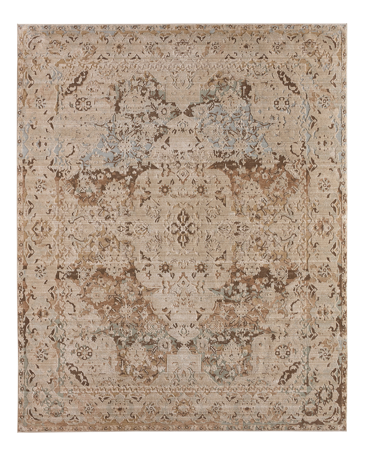 Patterned Silence Xaviera PSE03 Gray/Multicolor Indoor/Outdoor Rug - Chapin Furniture