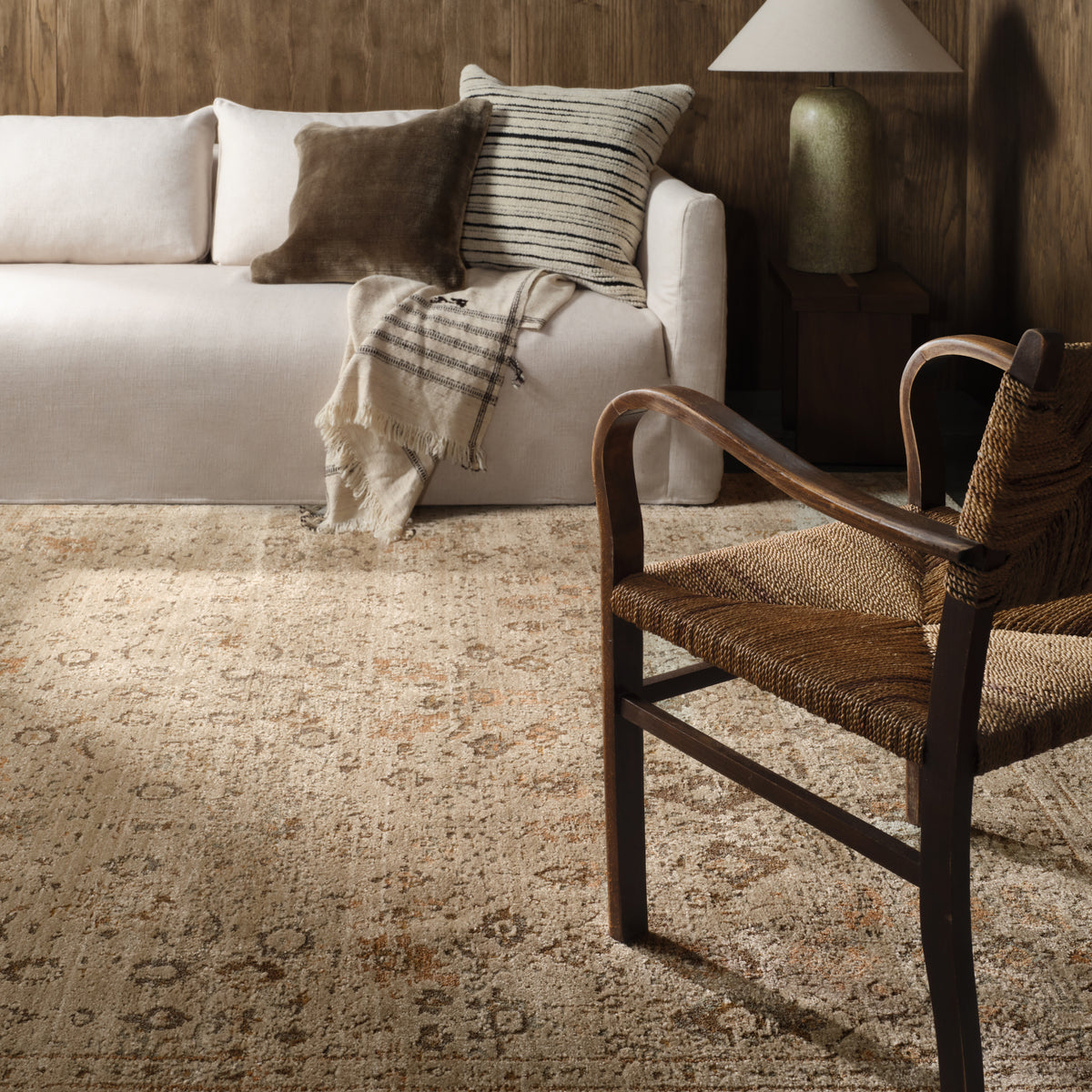 Patterned Silence Rosealyn PSE05 Gray/Yellow Indoor/Outdoor Rug - Chapin Furniture