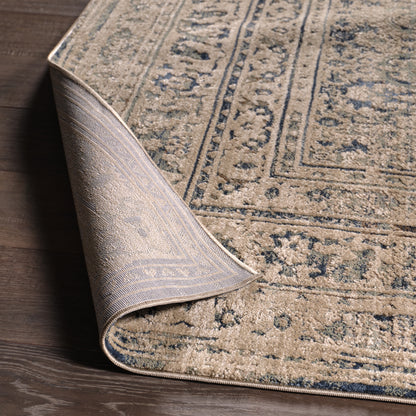 Patterned Silence Kaia PSE06 Blue/Gray Indoor/Outdoor Rug - Chapin Furniture