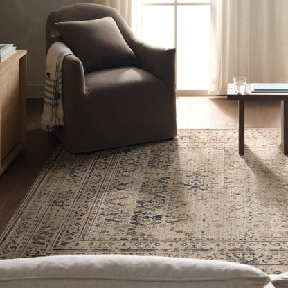 Patterned Silence Kaia PSE06 Blue/Gray Indoor/Outdoor Rug - Chapin Furniture