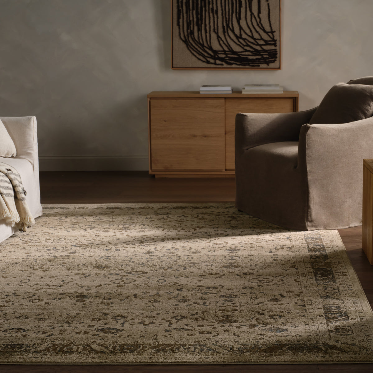 Patterned Silence Noelle PSE07 Gray Indoor/Outdoor Rug - Chapin Furniture