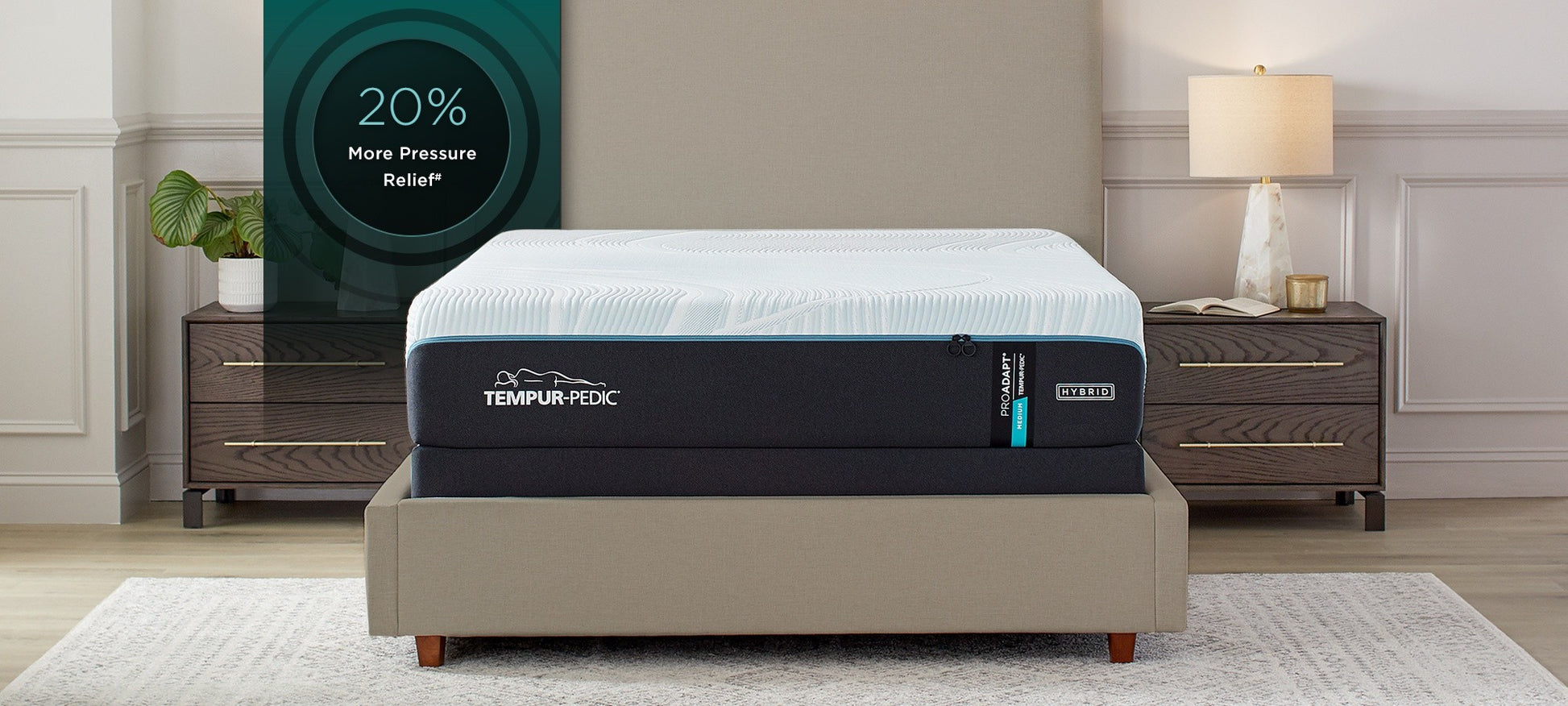 Tempur-Pedic Pro Adapt Medium Hybrid Mattress - Chapin Furniture