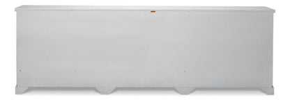 Luciana 6 Wood Door Buffet, 112", Stucco White - Chapin Furniture