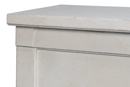 Luciana 6 Wood Door Buffet, 112", Stucco White - Chapin Furniture