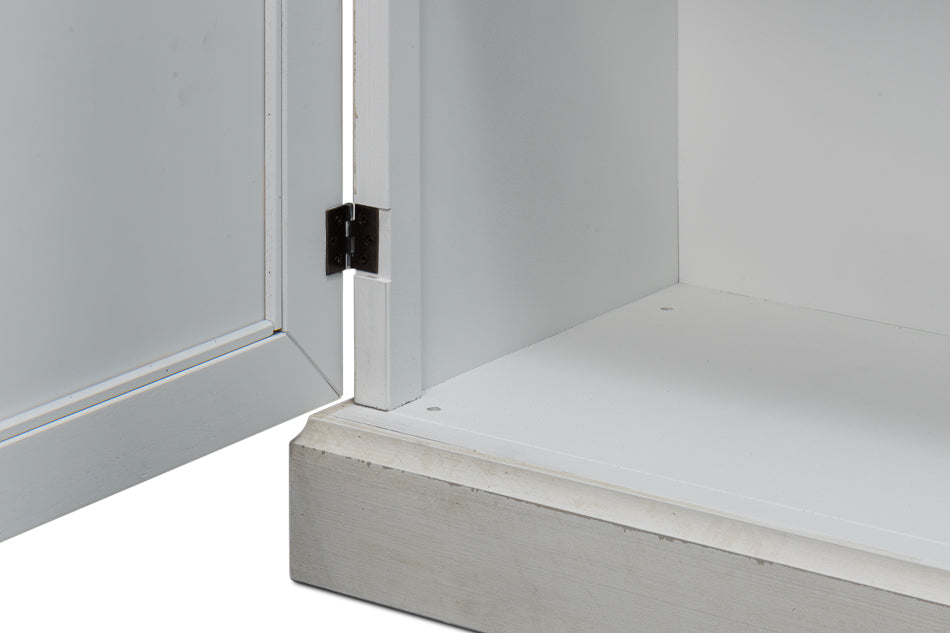 Luciana 6 Wood Door Buffet, 112", Stucco White - Chapin Furniture