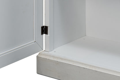 Luciana 6 Wood Door Buffet, 112", Stucco White - Chapin Furniture