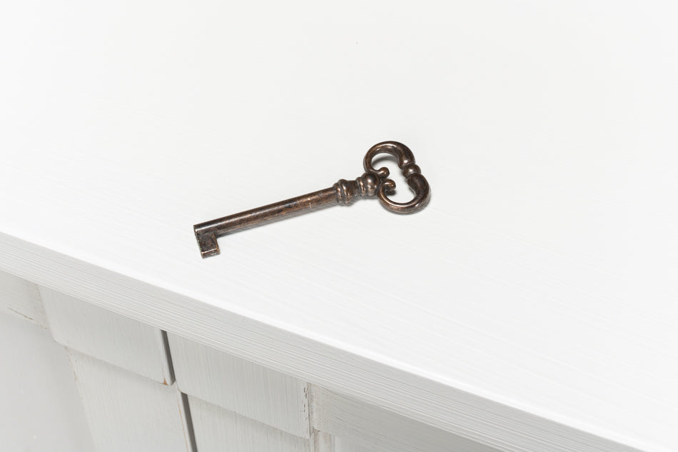 Luciana 6 Wood Door Buffet, 112", Cortina White - Chapin Furniture