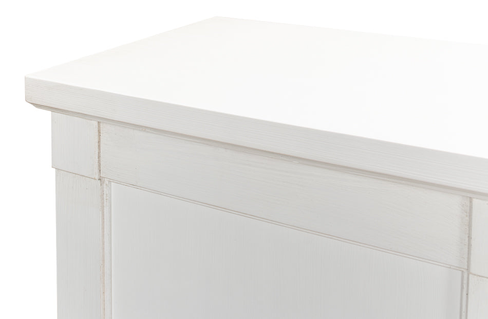 Luciana 6 Wood Door Buffet, 112", Cortina White - Chapin Furniture