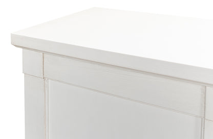 Luciana 6 Wood Door Buffet, 112", Cortina White - Chapin Furniture