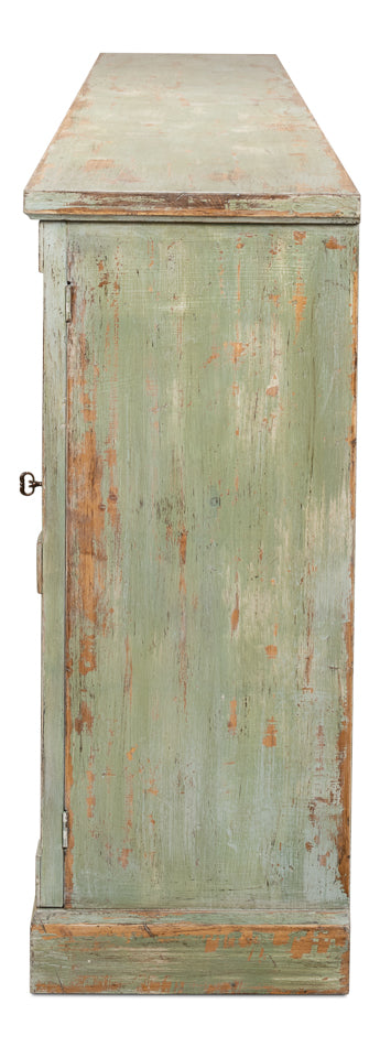 Luciana 6 Wood Door Buffet, 112", Italian Sage - Chapin Furniture