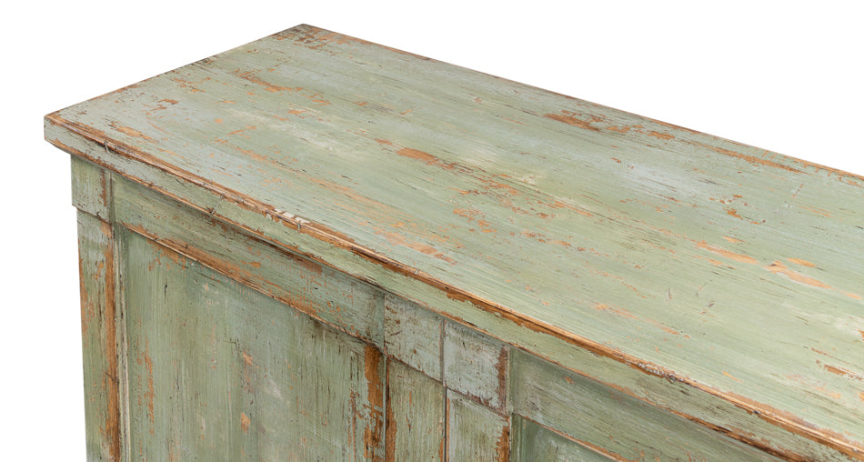 Luciana 6 Wood Door Buffet, 112", Italian Sage - Chapin Furniture