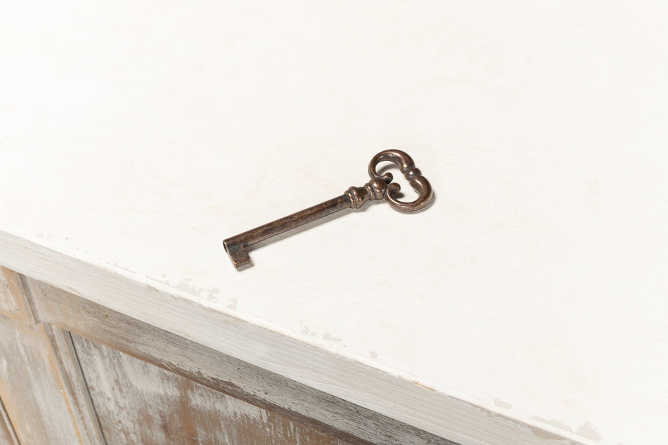 Luciana 6 Wood Door Buffet, 112", Grey Stucco - Chapin Furniture