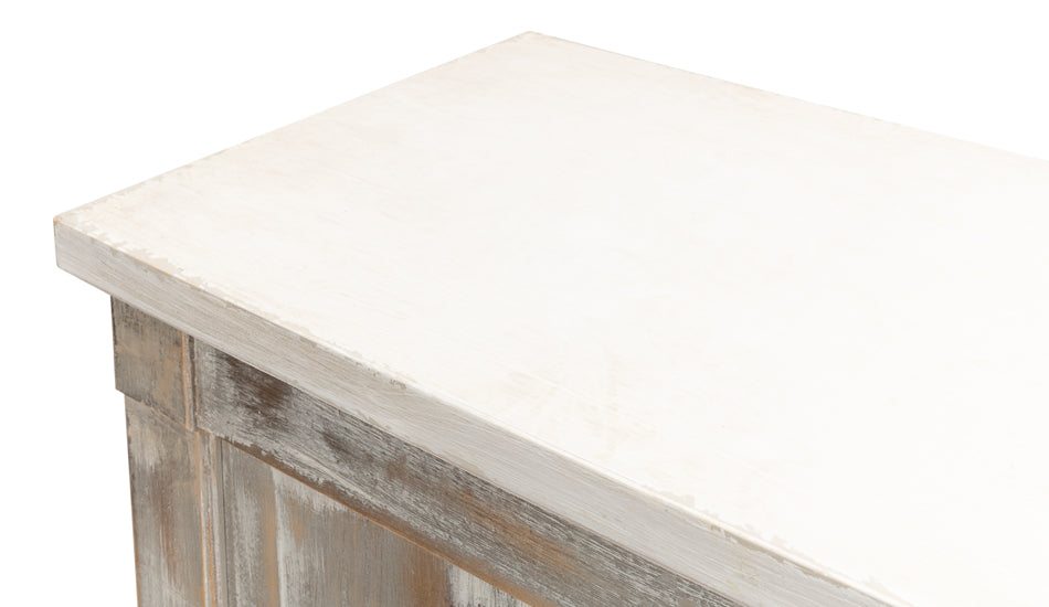 Luciana 6 Wood Door Buffet, 112", Grey Stucco - Chapin Furniture