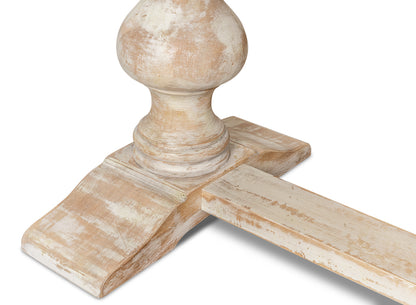 Lionisio Trestle Table- Disrupted White - Chapin Furniture