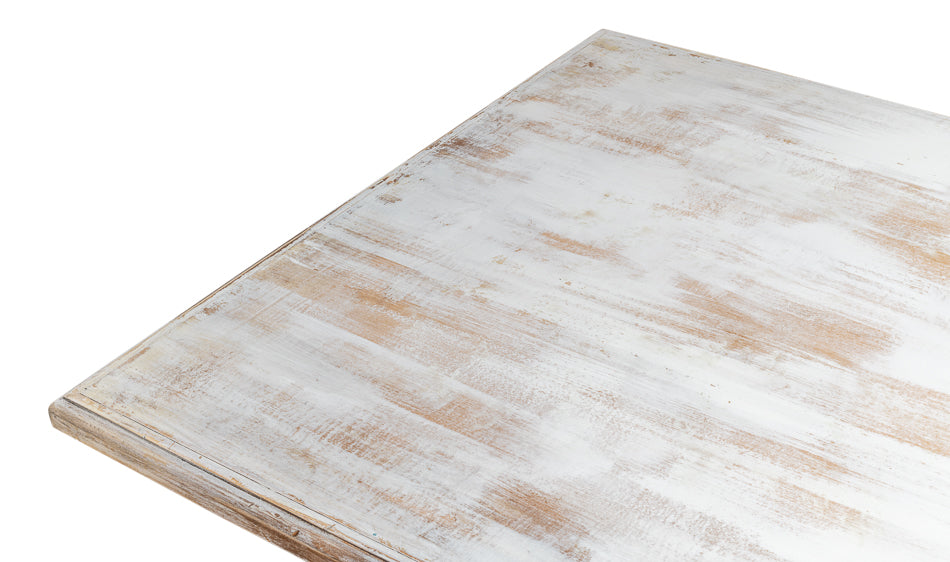 Lionisio Trestle Table- Disrupted White - Chapin Furniture