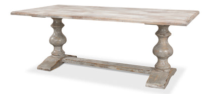 Lionisio Trestle Table- Grey Oak - Chapin Furniture