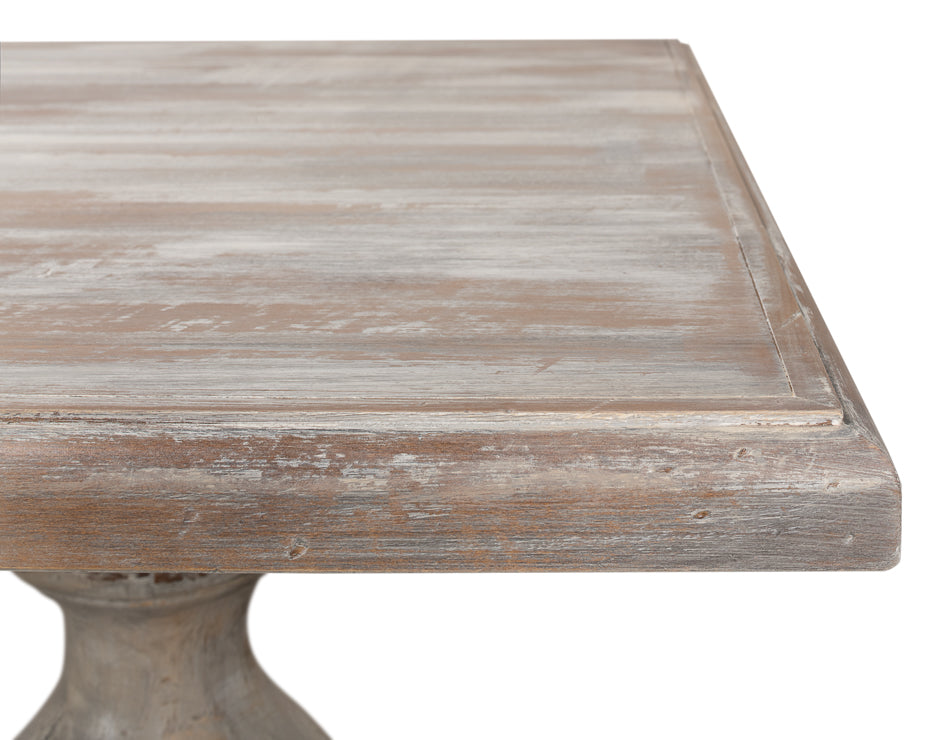 Lionisio Trestle Table- Grey Oak - Chapin Furniture