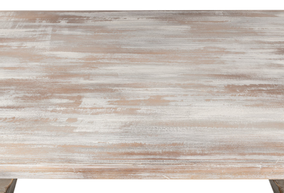 Lionisio Trestle Table- Grey Oak - Chapin Furniture