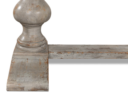 Lionisio Trestle Table- Grey Oak - Chapin Furniture