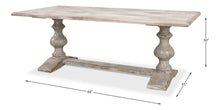 Lionisio Trestle Table- Grey Oak - Chapin Furniture