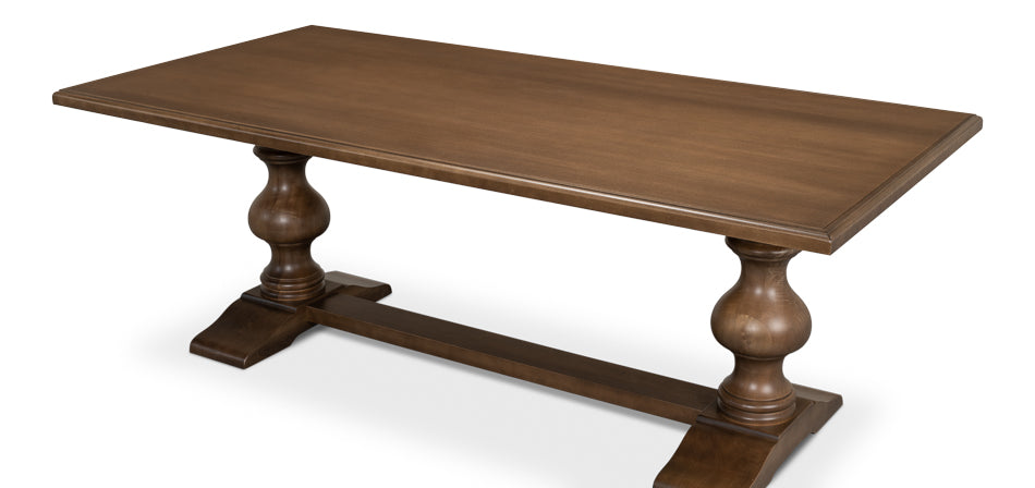 Lionisio Trestle Table- Driftwood Finish - Chapin Furniture