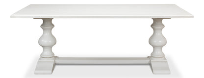 Lionisio Trestle Table- Cortina White - Chapin Furniture