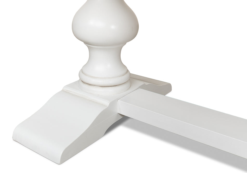 Lionisio Trestle Table- Cortina White - Chapin Furniture