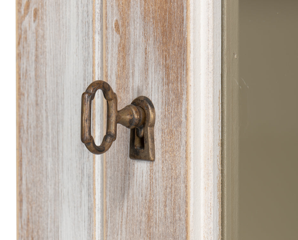 Center Media Unit & Hutch- Disrupted White - Chapin Furniture