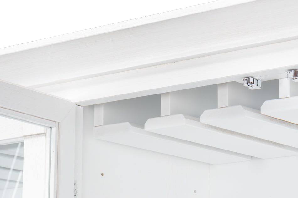 Center Media Unit & Hutch- Cortina White - Chapin Furniture