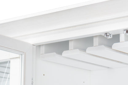 Center Media Unit & Hutch- Cortina White - Chapin Furniture