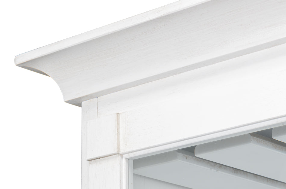 Center Media Unit & Hutch- Cortina White - Chapin Furniture