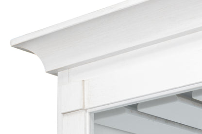 Center Media Unit & Hutch- Cortina White - Chapin Furniture