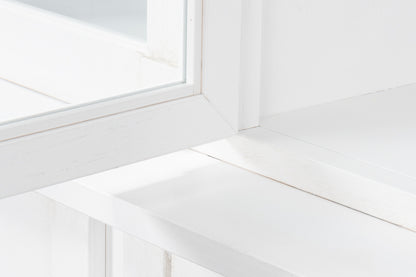 Center Media Unit & Hutch- Cortina White - Chapin Furniture