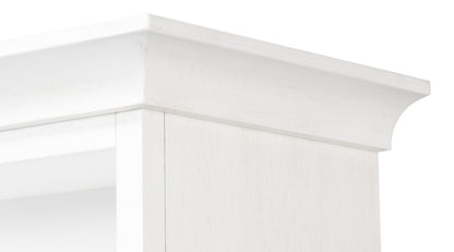 Bookcase With Doors- Cortina White - Chapin Furniture