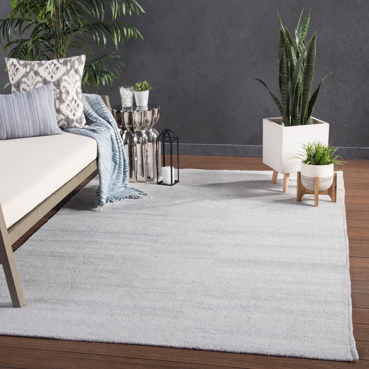 Rebecca Limon RBC03 Silver/Gray Indoor/Outdoor Rug - Chapin Furniture