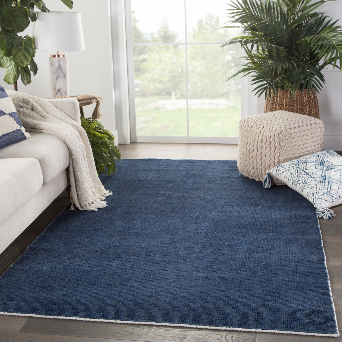 Rebecca Limon RBC06 Blue/White Indoor/Outdoor Rug - Chapin Furniture