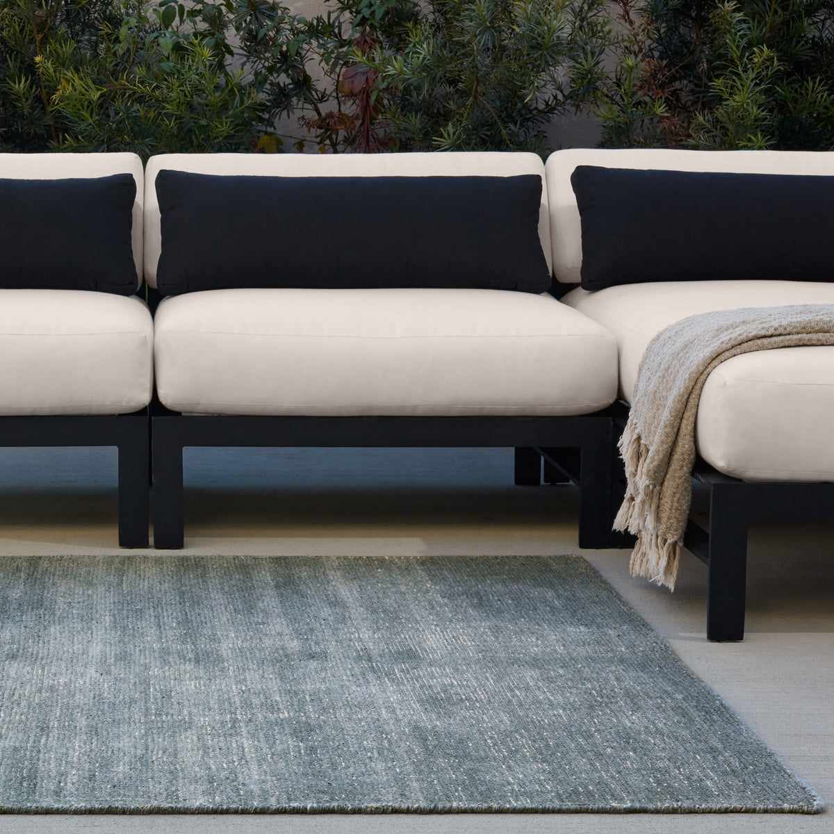 Rebecca RBC12 Limon Blue Indoor/Outdoor Rug - Chapin Furniture